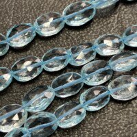 Natural Sky Blue Topaz Ovals , 18 Cm