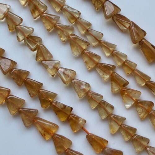 Citrine Triangle, 40Cm , 7*5*2mm