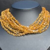 Citrine Triangle, 40Cm , 7*5*2mm