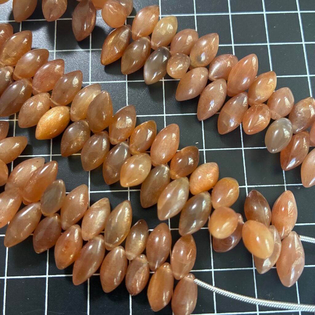 Golden Shine Moonstone Barley Smooth