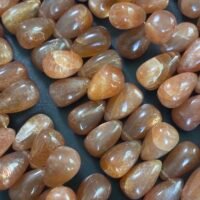 Golden Shine Moonstone Drops Smooth,10Cm , 34beads