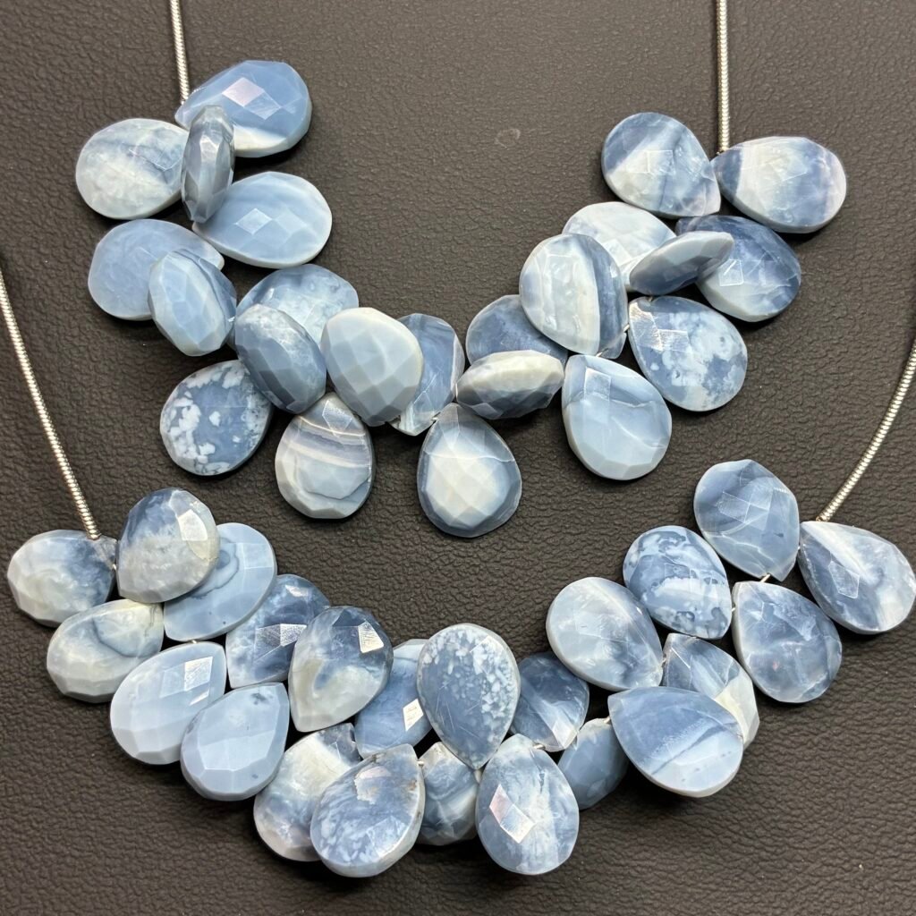 Blue Opal Pear Faceted