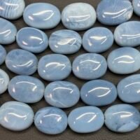 Blue Opal Oval Smooth, 11*9*6mm, 23cm