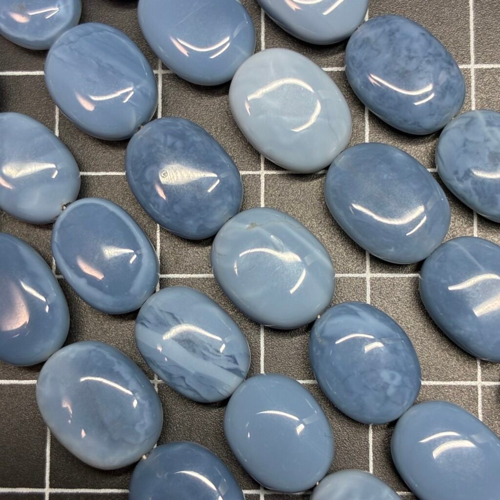 Blue Opal Oval Smooth