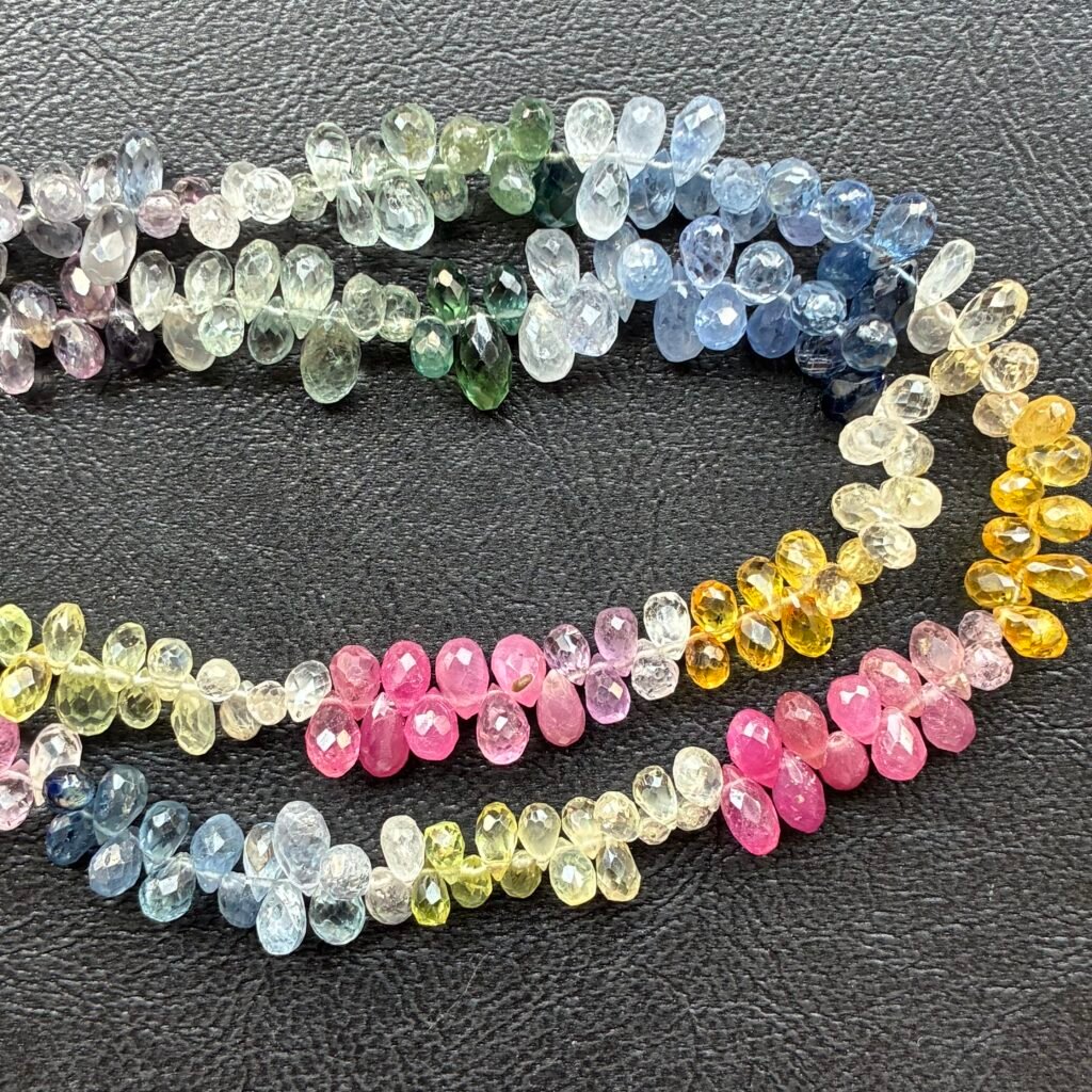 Natural Ruby Smooth Drops,24cm