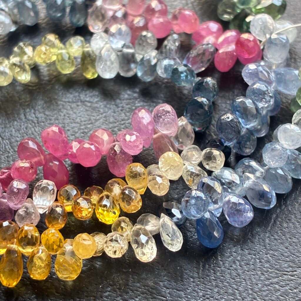 Natural Ruby Smooth Drops,24cm