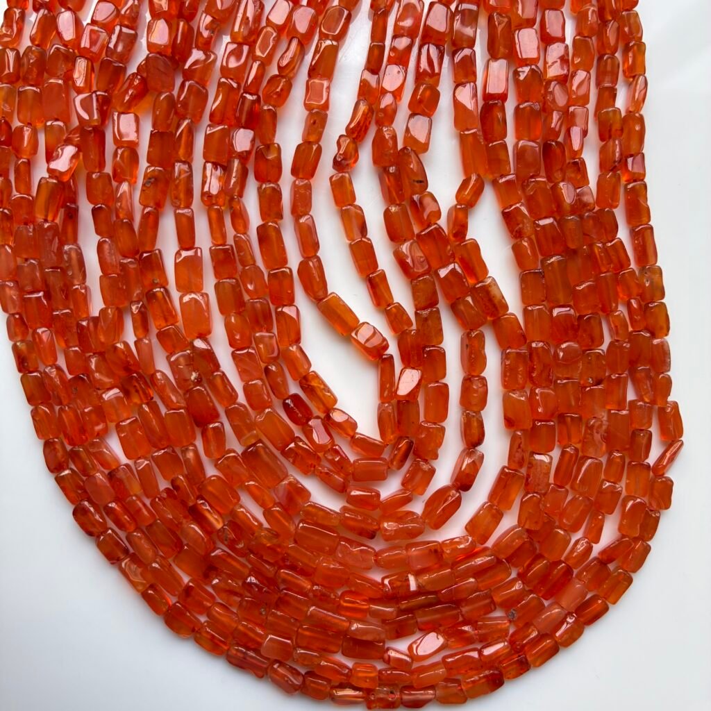 Carnelian Cuboid,40 cm, 6*4mm