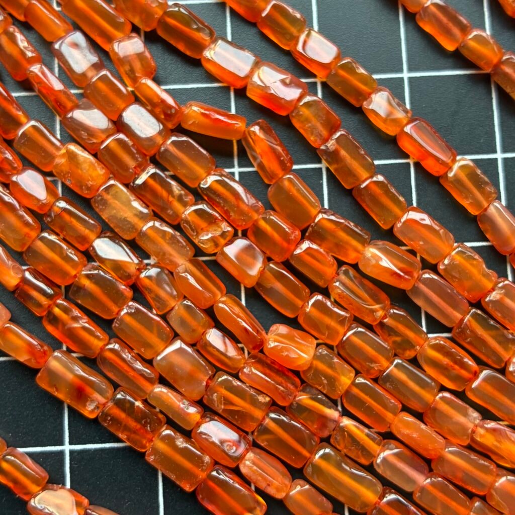 Carnelian Cuboid,40 cm, 6*4mm