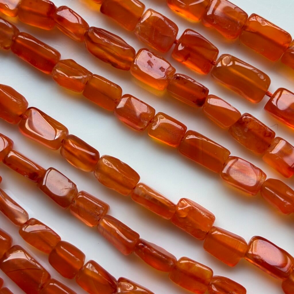 Carnelian Cuboid,40 cm, 6*4mm