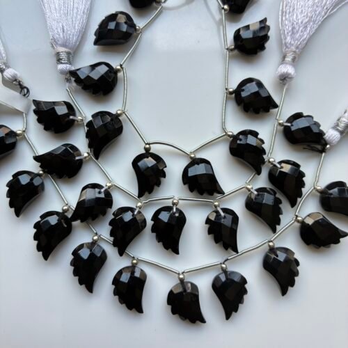 Onyx, Wings, 10 Beads, 15*10 mm
