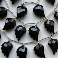 Onyx, Wings, 10 Beads, 15*10 mm