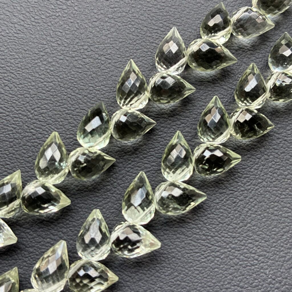 Amethyst Green, 21cm, Flower Bud, 9.7*6.7mm, 33 beads approx