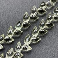 Amethyst Green, 21cm, Flower Bud, 9.7*6.7mm, 33 beads approx