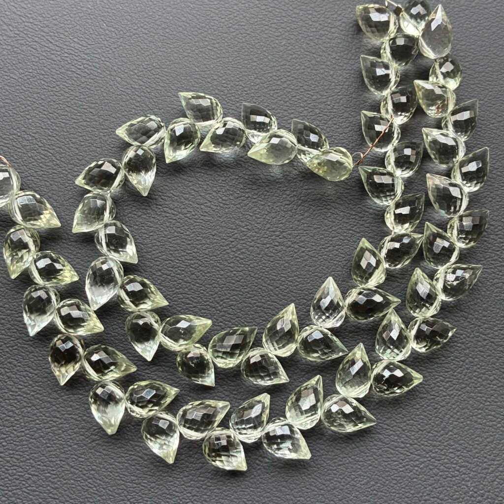Amethyst Green, 21cm, Flower Bud, 9.7*6.7mm, 33 beads approx