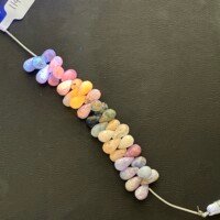 Hackmanite Drops Faceted, 34pcs