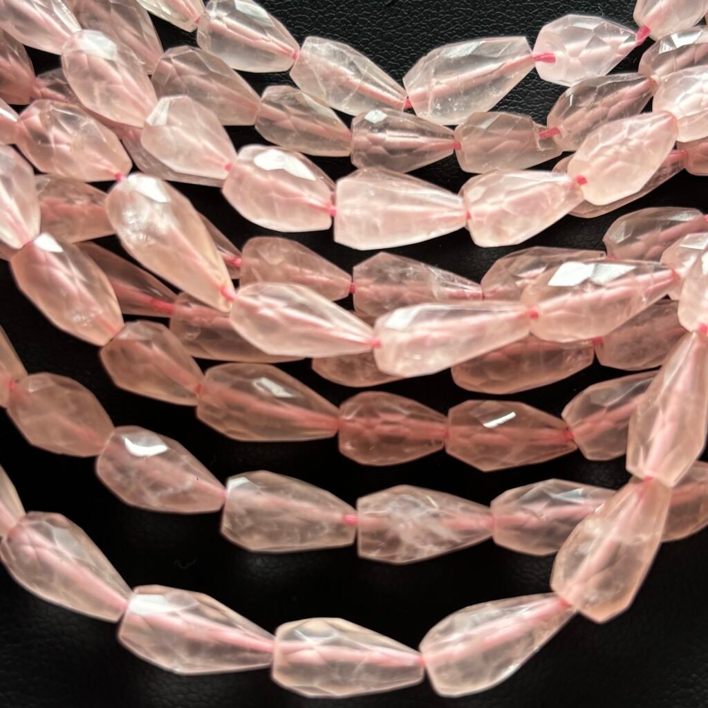 Rose Quartz Drop, 38cm
