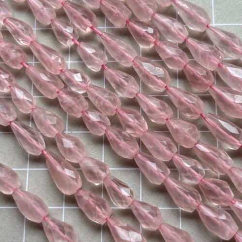 Rose Quartz Drop, 38cm