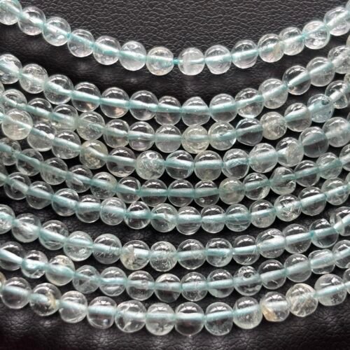 Aquamarine Round, 4*3.5 mm , 38cm
