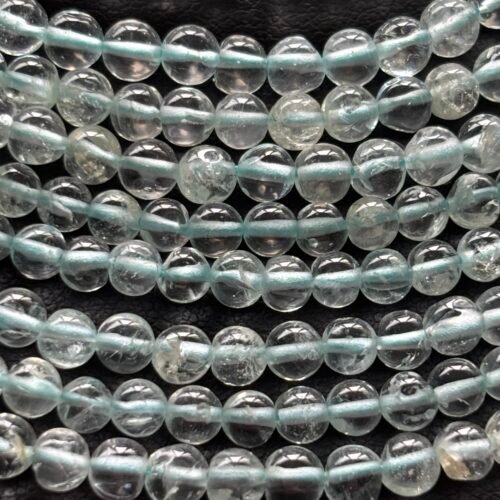 Aquamarine Round, 4*3.5 mm , 38cm