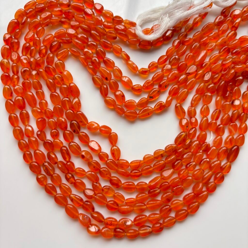 Carnelian Oval,39cm ,6.5*5.5mm