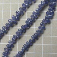 Tanzanite Smooth Drop, 10 cm, 6.5*4.7 - 4.9 -3.8 mm
