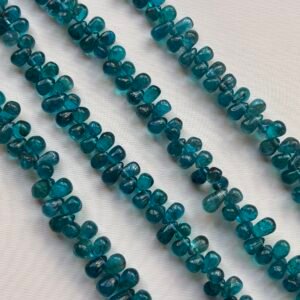 Apatite Smooth Drops, Neon,4*3mm, 20cm