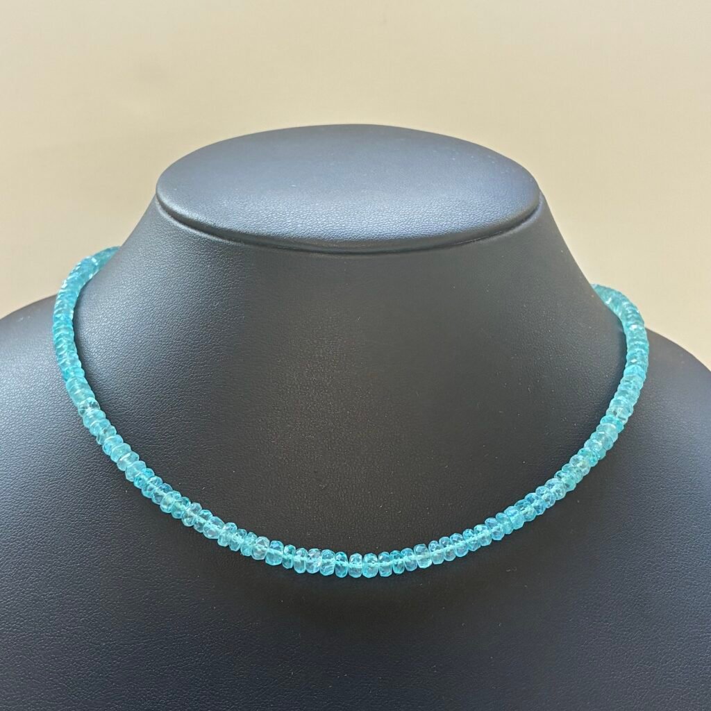 Apatite Faceted Rondelles, 4.5*2.5mm, 21cm
