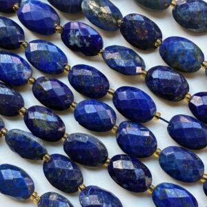 Lapis Lazuli Faceted Ovals, 11*8*5mm , 40Cm