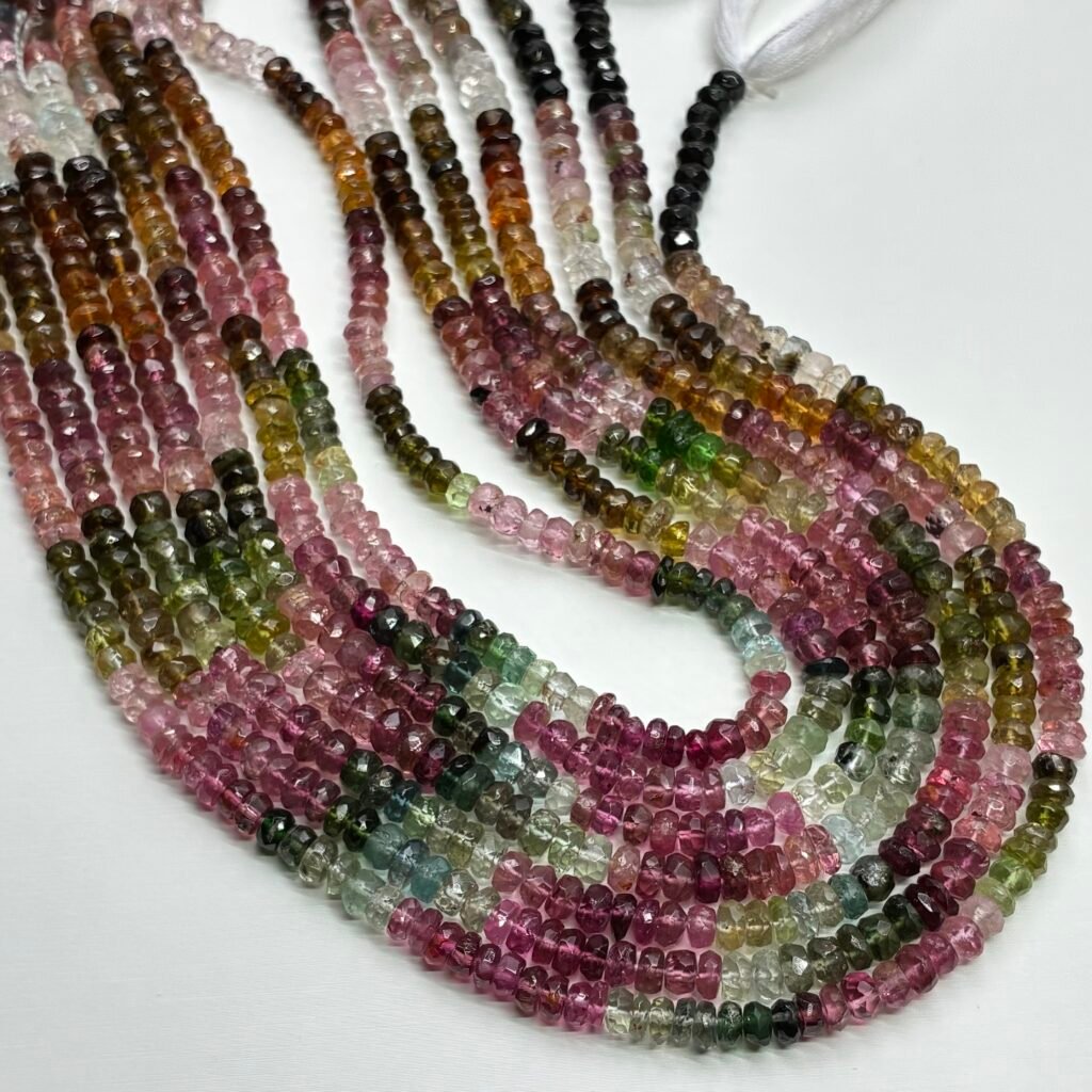 Tourmaline, Rondelle, 4 - 4.5 Mm, 32cm