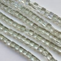 Amethyst Green Smooth Box,4*4*4mm, 22cm