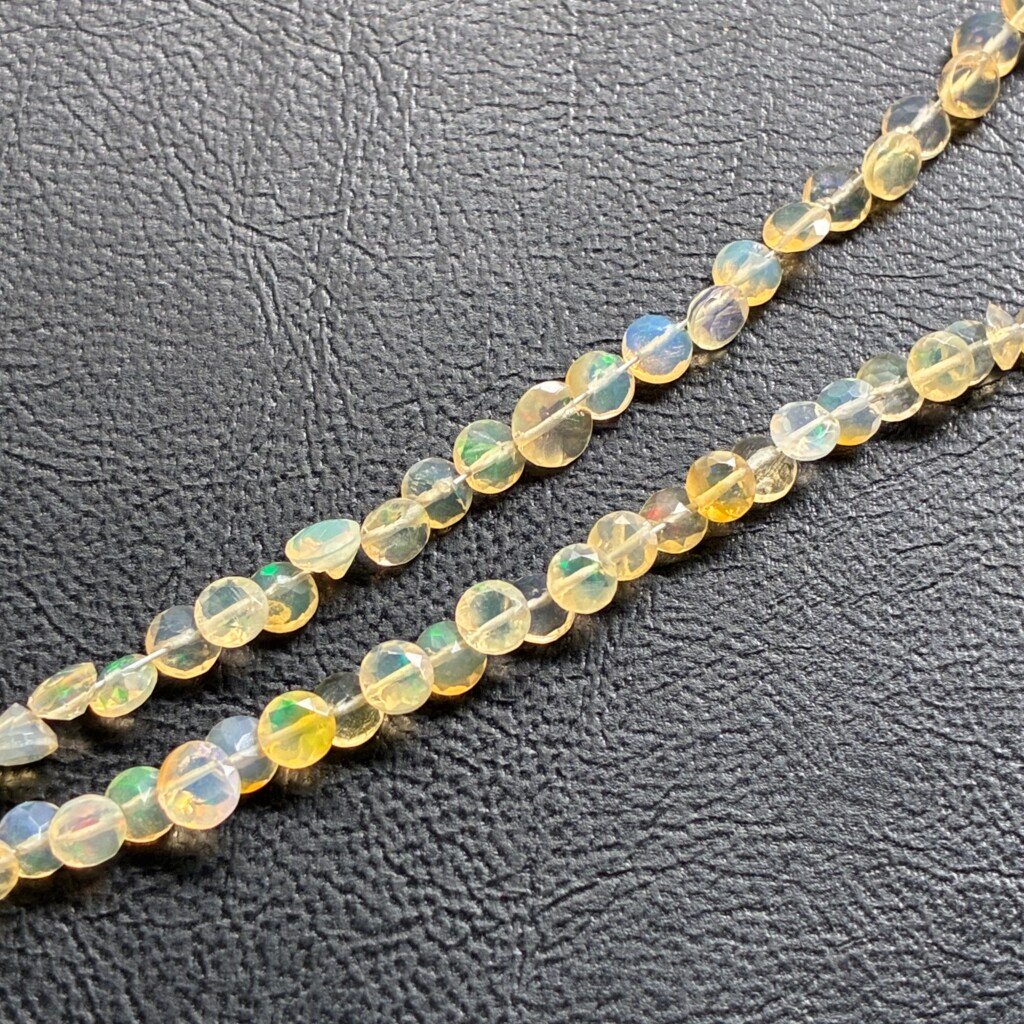 Eithopian Opal Cutstone Beads, 40Cm, 4*3mm