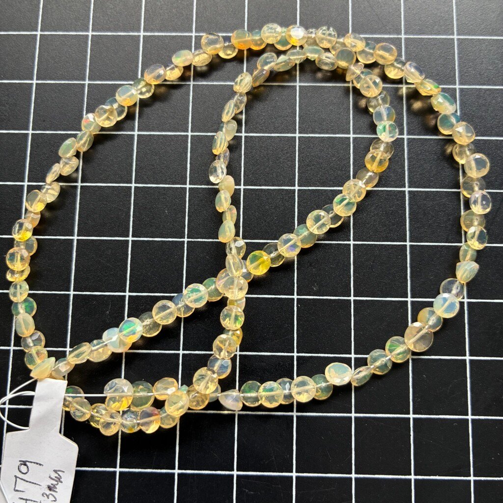 Eithopian Opal Cutstone Beads, 40Cm, 4*3mm
