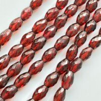 Garnet Dew Drop, 44Cm , 8*5*3mm