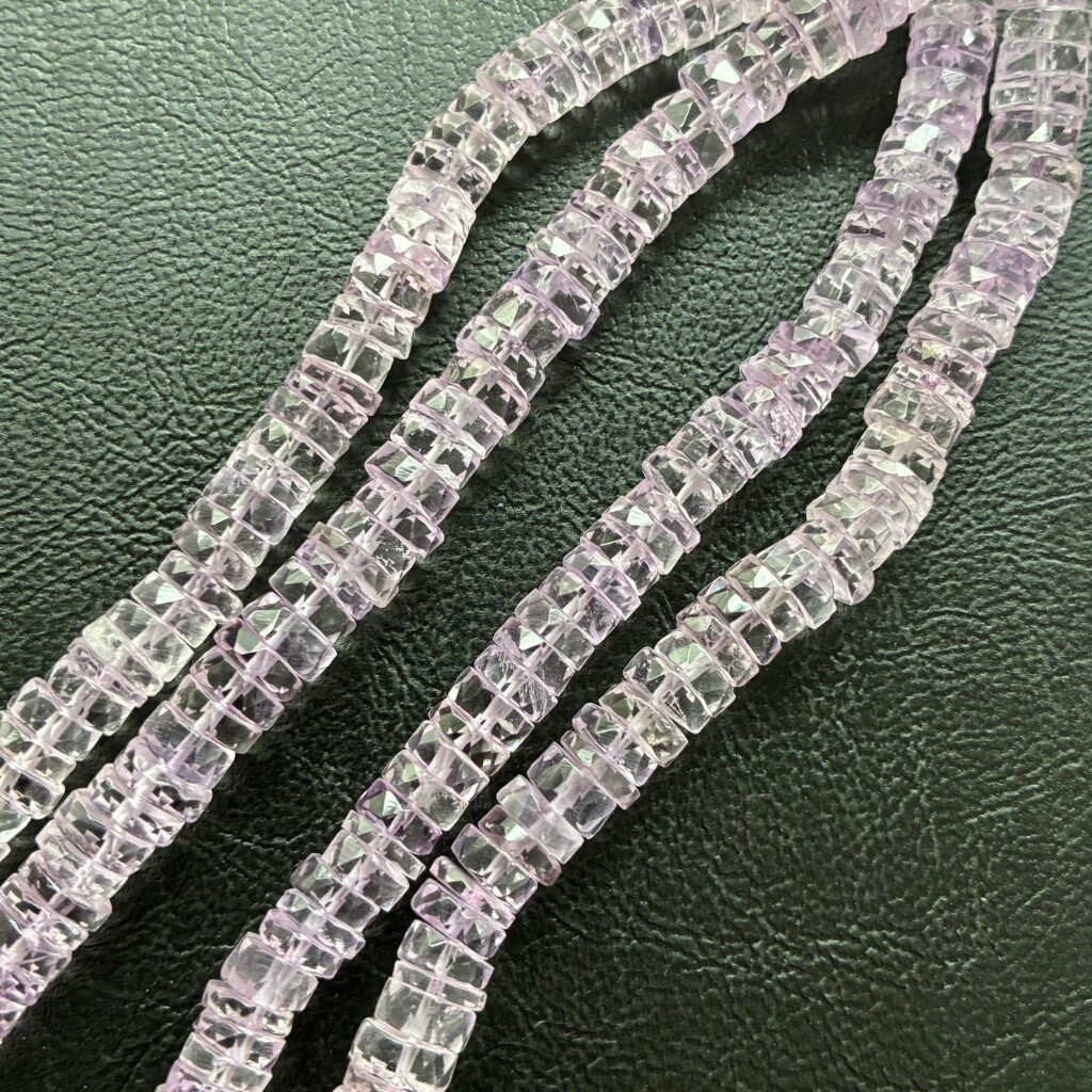 Pink Amethyst Heishi, 42cm , 6*3mm