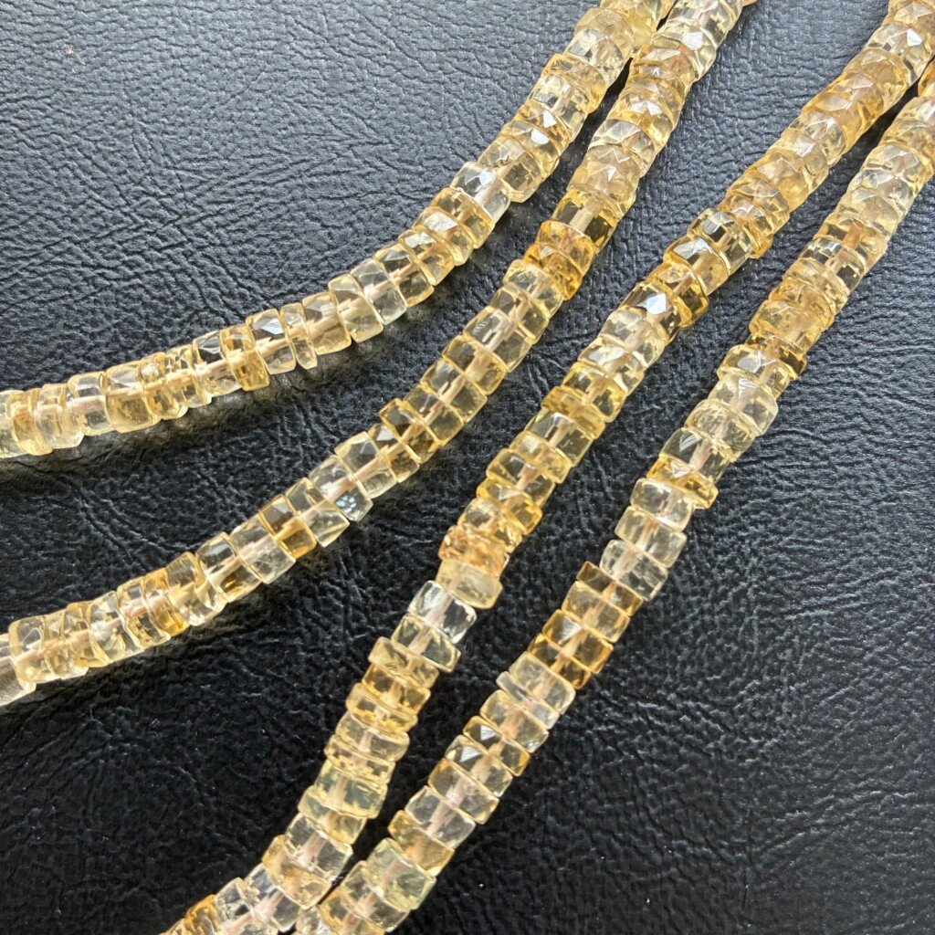 Citrine Heishi, 40Cm , 5*3mm
