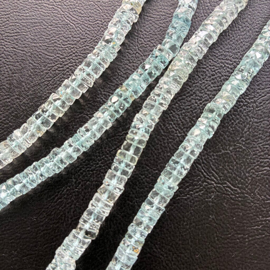 Blue Topaz Heishi, 42cm , 6*5.5mm