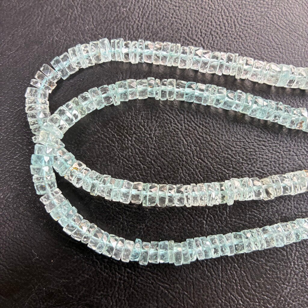 Blue Topaz Heishi, 42cm , 6*5.5mm