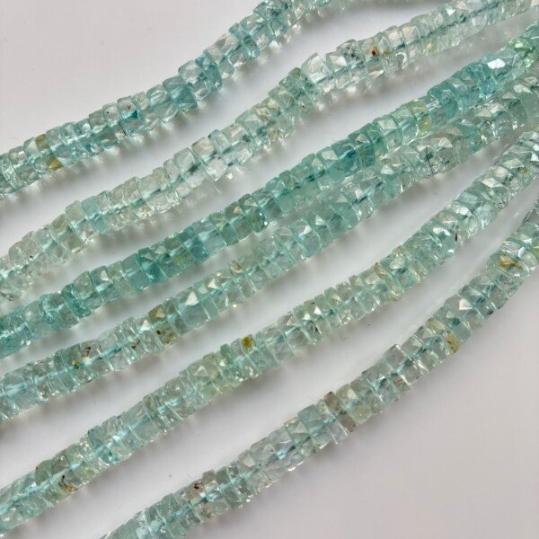 Blue Topaz Heishi, 42cm , 6*5.5mm
