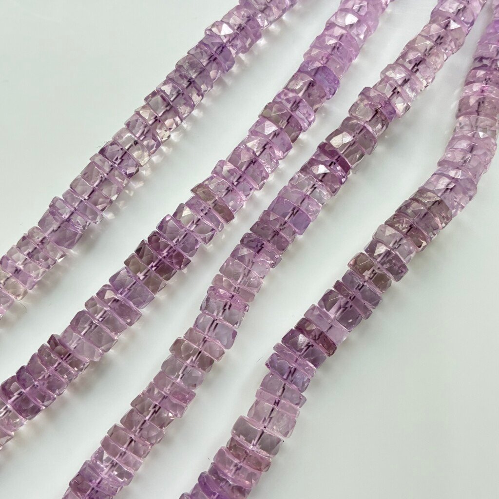 Pink Amethyst Heishi, 42cm , 6*3mm