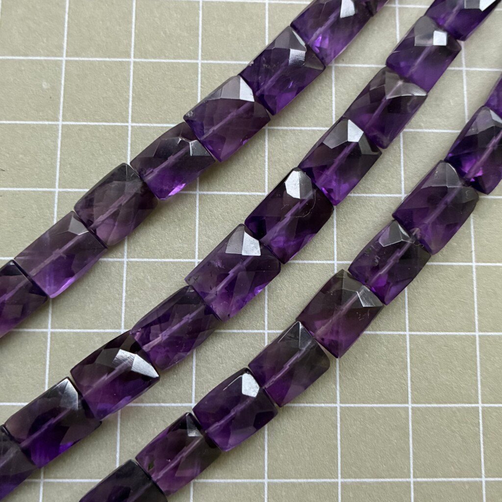 Amethyst, chicklet, 20pcs