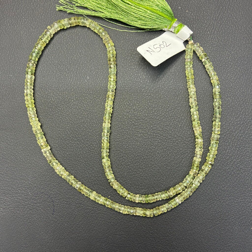 Natural Sapphires Faceted Rondel, 40cm, 3.5 -4 mm, no color added