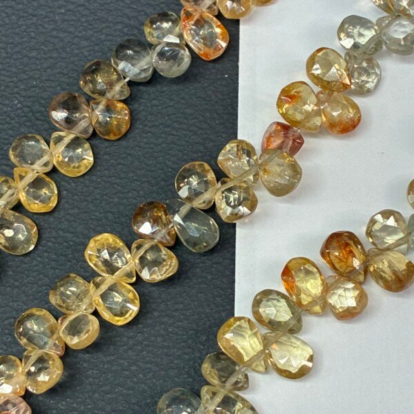 Zircon Faceted Pears, Natural, 20Cm , 5*4mm