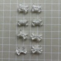 Natural Rock Quartz Bow Beads, 15*10mm