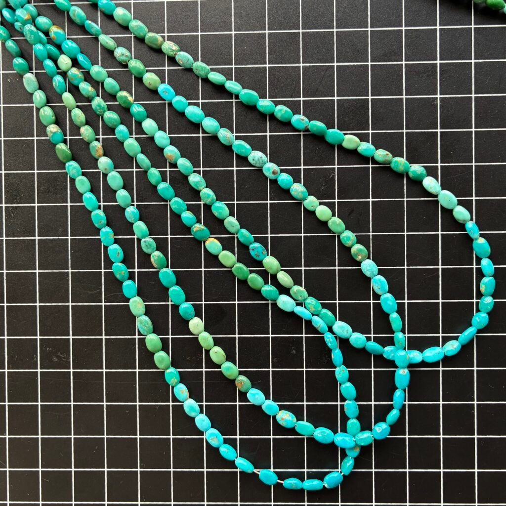 Turquoise Square, 42 Cm, 4.4*3.7*2 Mm