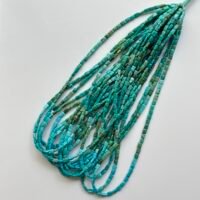 Turquoise Square, 42 Cm, 4.4*3.7*2 Mm