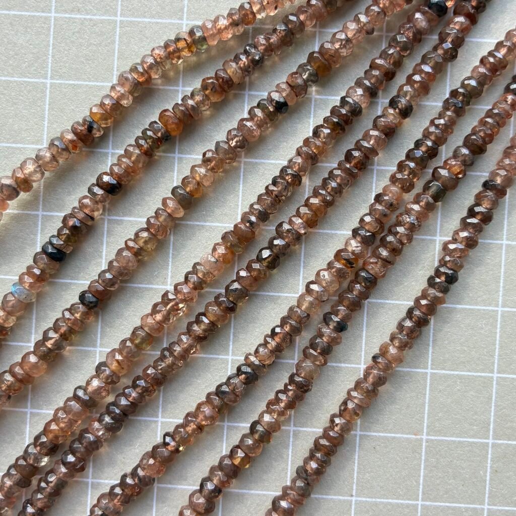 Anduslite, Faceted Button, 48 Cm, 4.2- 3.5 Mm