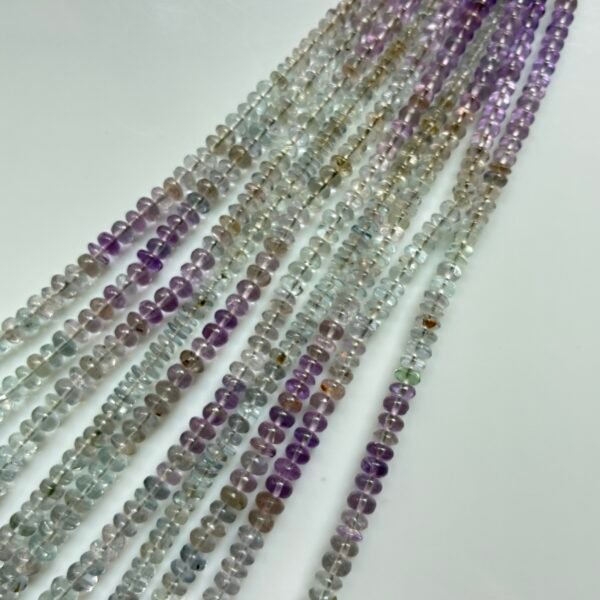 Fluorite Purple Rondel, L, Shaded