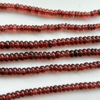 Garnet Rondell, 40Cm , 4*3mm