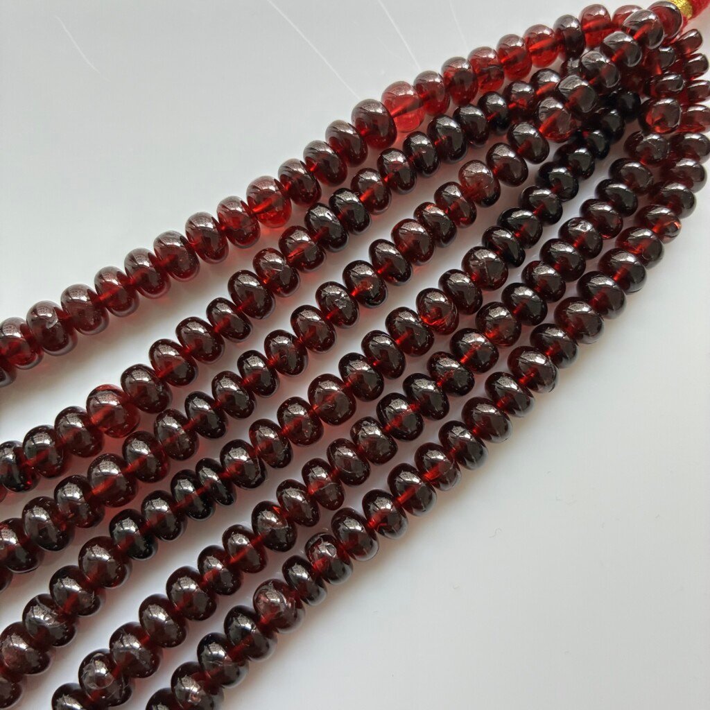 Garnet Smooth, Rondelll,42cm
