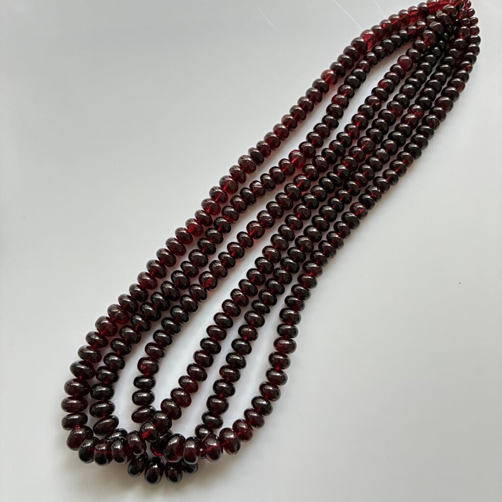 Garnet Smooth, Rondelll,42cm
